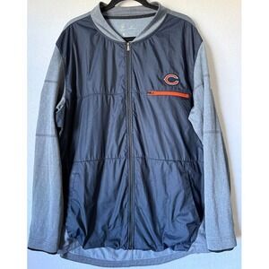 Nike Shield NFL On Field Apparel Chicago Bears Jacket Men XL Blue Full Zip